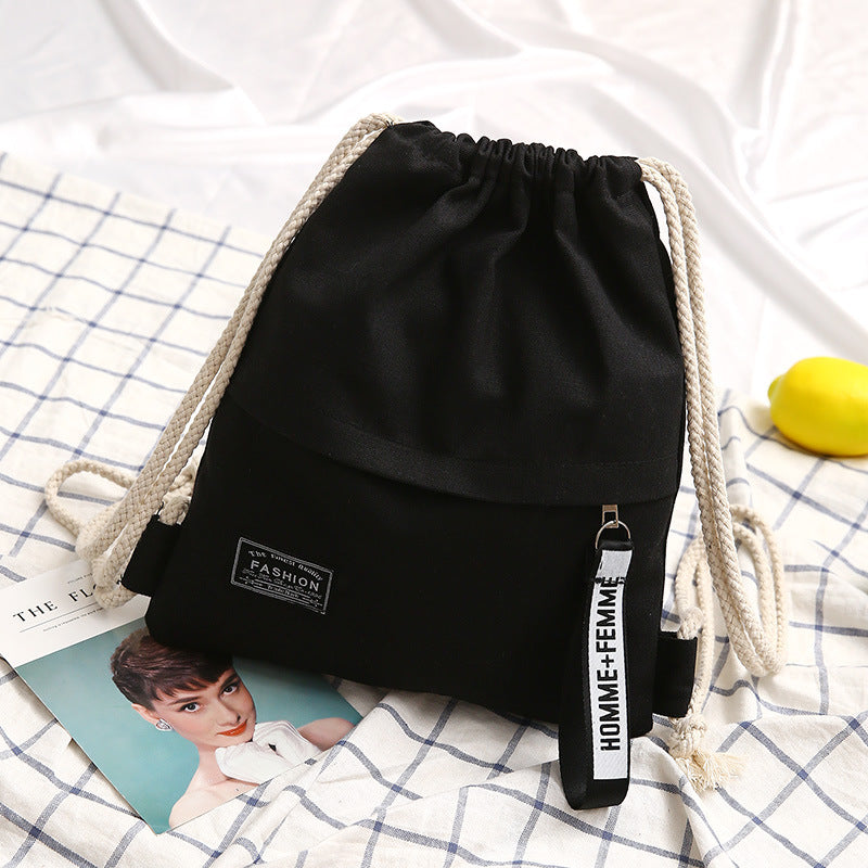 Mochila de lona de cordón al por mayor